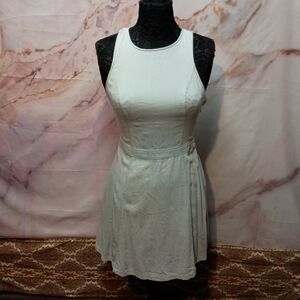 Hollister Light Denim Fit & Flare Dress